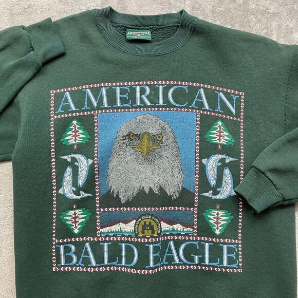American Eagle Outfitters Other - AMERICAN EAGLE VINTAGE AMERICAN BALD EAGLE CREWNECK SWEATSHIRT MEN'S MEDIUM